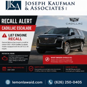 Cadillac Escalade L87 engine recall: what owners should know 