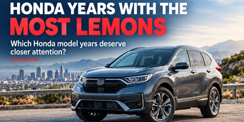Honda Model Years With the Most Lemons